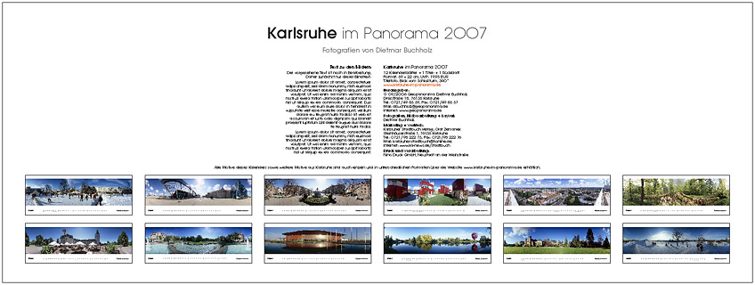 Kalender - Karlsruhe im Panorama 2007