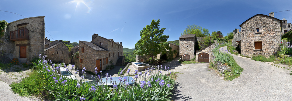 Panoramafoto: Cantobre, Gorges de la Dourbie - Cevennen