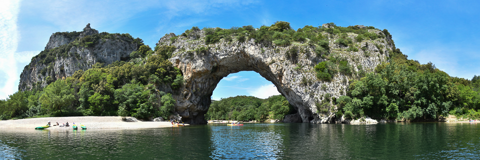 Panoramafoto: Pont d'Arc, Ardèche - Cevennen