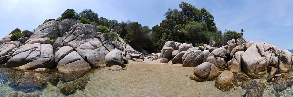 Panoramafoto: Caldarello Plage - Korsika