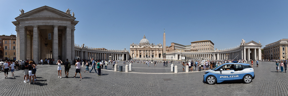 Panoramafoto: Petersplatz - Rom