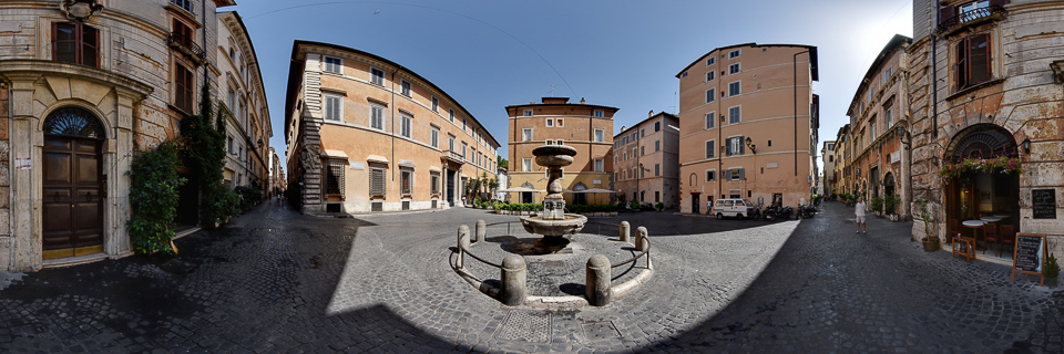Panoramafoto: Piazza S. Simeone - Rom